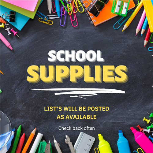 school supply lists